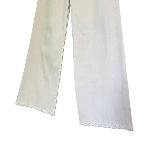 Miou Muse Straight Wide Leg Light Pink Jeans - Picture 3 of 6